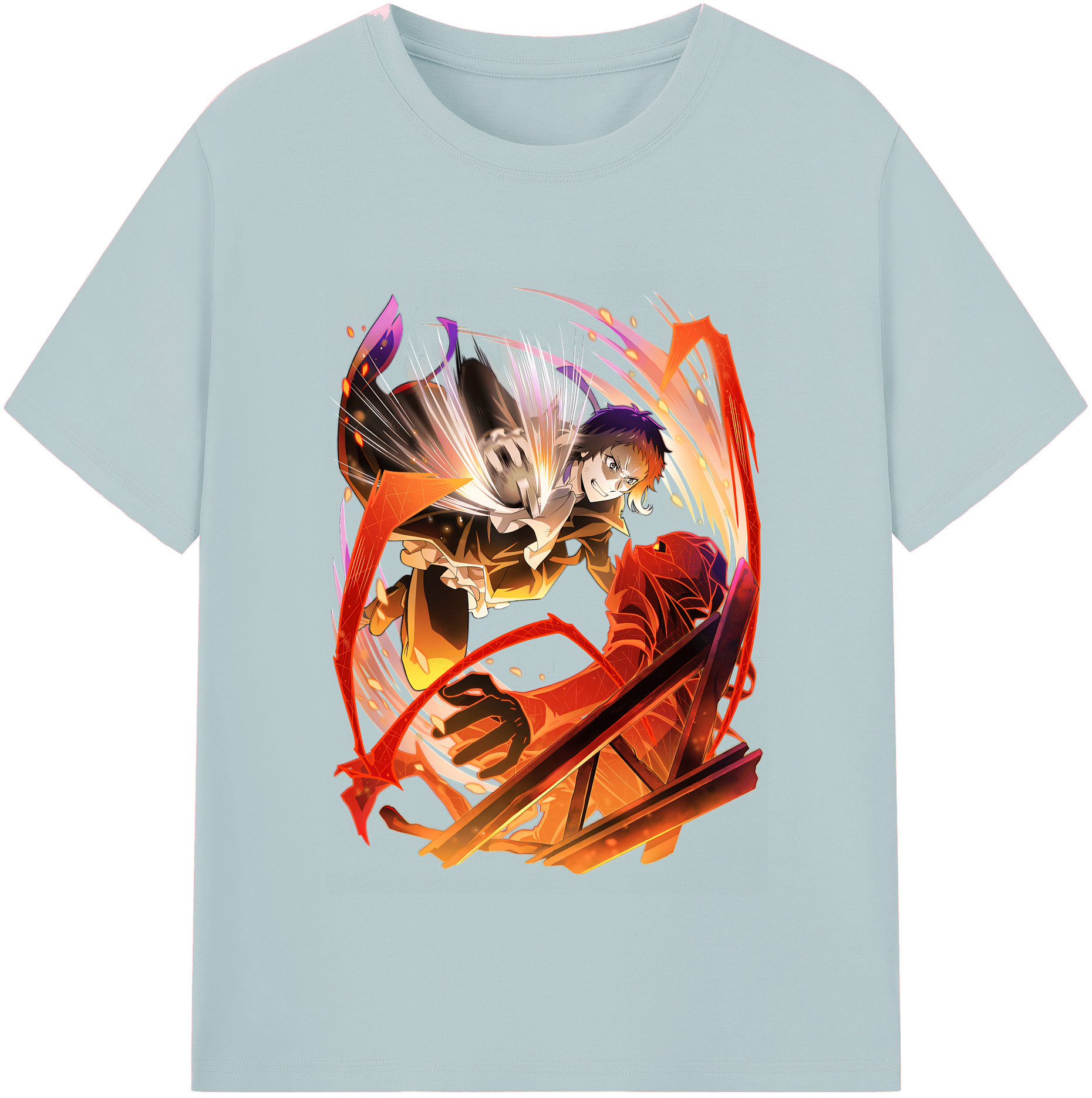 （画像用） 文豪ストレイドッグス Bungo Stray Dogs 綿100％半袖Tシャツ（フロントプリント）